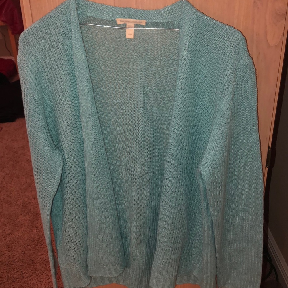 Cardigan sweater.
